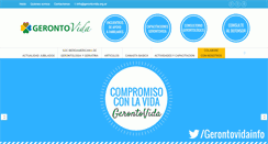 Desktop Screenshot of gerontovida.org.ar