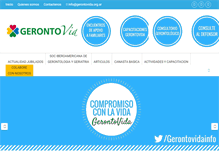Tablet Screenshot of gerontovida.org.ar